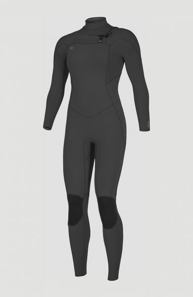 Women Ninja 4/3mm Chest Zip Full Wetsuit | Black