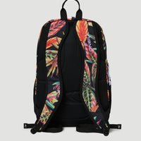 Wedge Backpack | Black Flower
